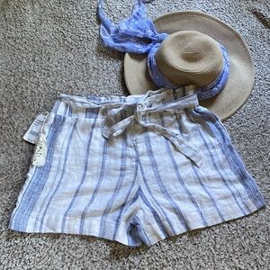 Linen Blend Shorts NWT Sz L